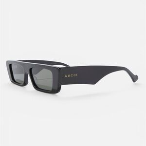 Gucci Black Rectangular Glasses